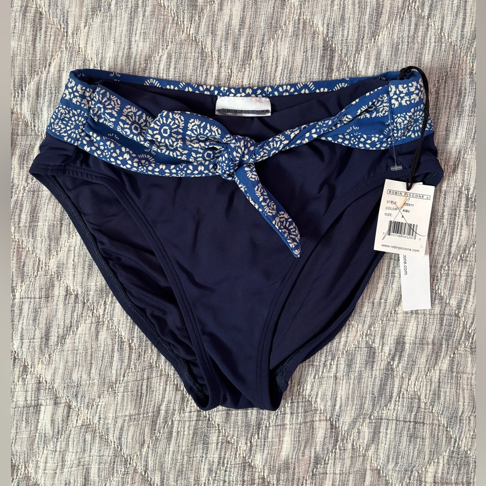 Robin Piccone High Waisted Bikini Bottom Sz 8/M NWT | Robin Piccone Bikini NEW- - Picture 6 of 6